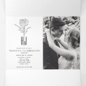 3-in-1-fotoweddenschap drieluik uitnodiging (Binnenkant midden)