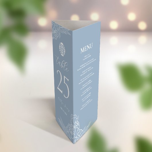 3 in 1 Tafelnummer, Menu & bedankkaart