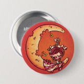 3-inch Button op volle maan (Voorkant /achterkant)