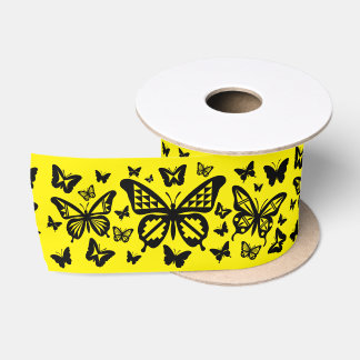 3 Inch Gele Inheemse Vlinder Dans Lint