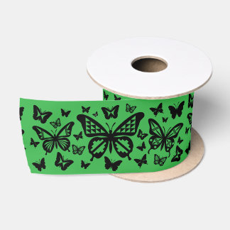 3 Inch Groene Inheemse Vlinder Dans Lint