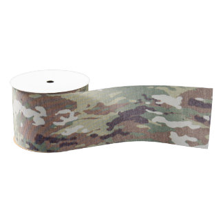 3-inch Grosgrain Ribbon Army OCP Camo Uniform Camo Grosgrain Lint