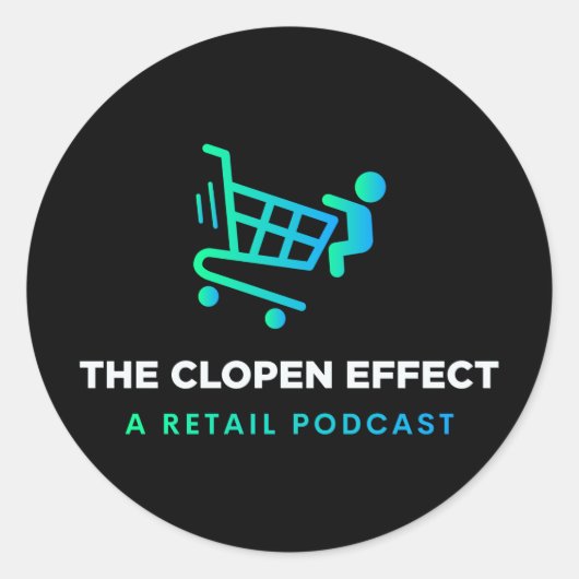 3 inch het Clopen-effect Ronde Sticker (Voorkant)