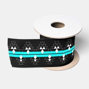 3 Inch Native Woven Stories - Turquoise - Lint