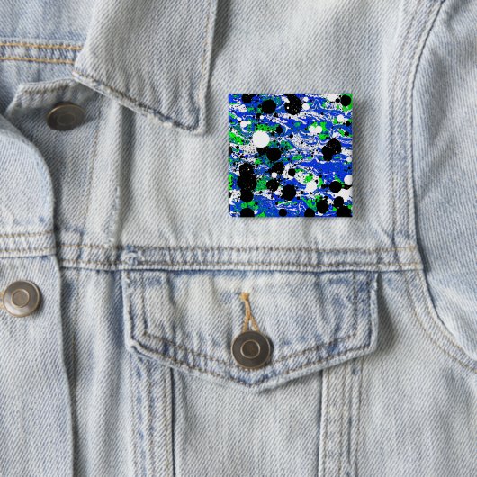 3 inch Pin met uniek afbeelding van mijn eigen abs Vierkante Button 5,1 Cm (In situ)