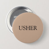 3-inch ronde Usher-pin Ronde Button 7,6 Cm (Voorkant /achterkant)