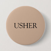 3-inch ronde Usher-pin Ronde Button 7,6 Cm (Voorkant)