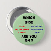 3 inch round Button (Voorkant /achterkant)