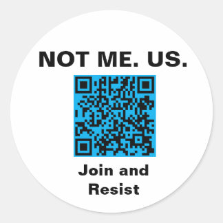 3 inch square stickers. Sheet of 6. Ronde Sticker