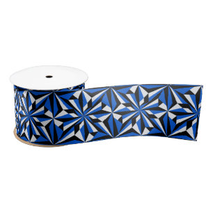 3 inch woestijnbloemen in blauw lint