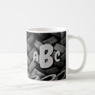 3 Initiaal Letter Monogram Old Banden Koffiemok