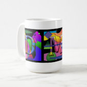 3 Initialen Mok (Voorkant links)