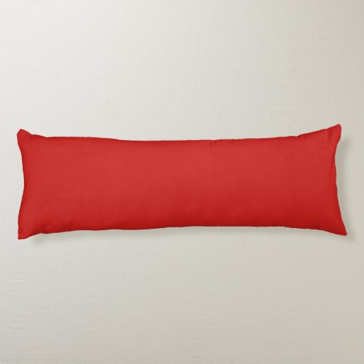 3 Initialen Monogram | Rood en wit (of dij kleur) Lichaamskussen (Achterkant)