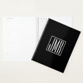 3 Initiales Monogramme | Noir & Blanc (ou couleur (Devant avec enveloppe)