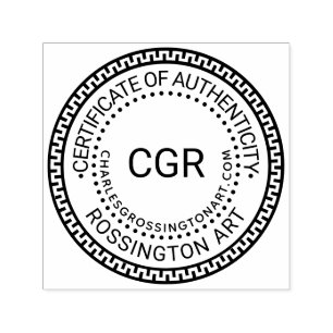 3 Initiële Certificaat van Echtheid GK Naam URL Zelfinktende Stempel