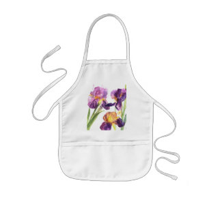 3 Iris Waterverf Apron Kinder Schort