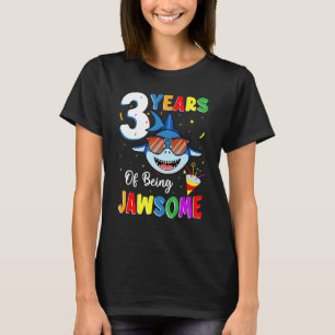 3 jaar na 3 jaar Jawsome Shark T-shirt