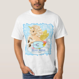 3 jaar oud Birthday Unicorn T-shirt