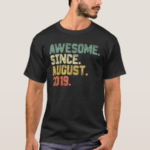 3 jaar oud Geweldige sinds 3 augustus 2019 3rd Bir T-shirt