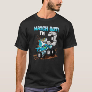 3 jaar oude 3e verjaardag Shark Boy Girl Monster T T-shirt