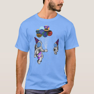 3 jaar oude Astronaut Planet Ballon T-shirt
