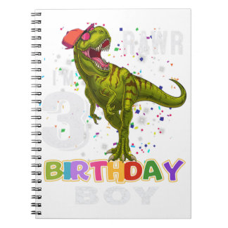 3 jaar oude cadeaus Kinder 3rd Birthday Boy Dinosa Notitieboek