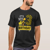 3 jaar oude jongen Het is mijn 3e verjaardag bouw T-shirt (Voorkant)