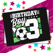 3 Jaar Oude Voetbalfeest 3e Verjaardag Jongen