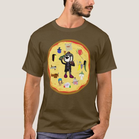 3 jaar Streamiversary Donothon MS Paint T-shirt (Voorkant)
