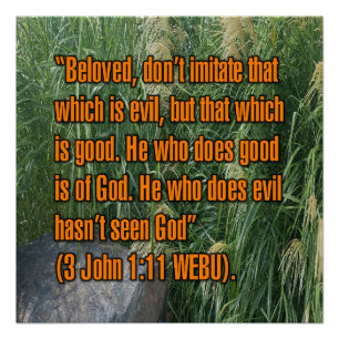 3 Johannes 1:11 WEBU Perfect Poster
