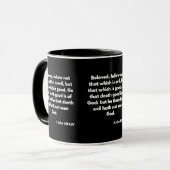 3 John 1:11 KJV Bijbelscripts Two-Tone Mok (Voorkant links)