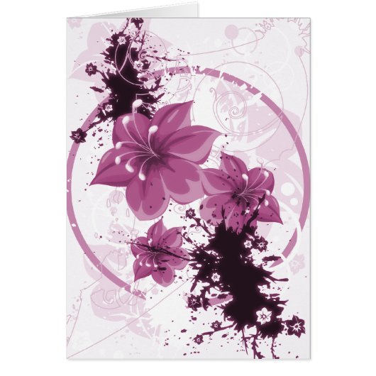 3 jolies fleurs - rose (Devant)
