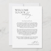 3 Jours Mariage Itinéraire Élégant Programme Moder (Devant)