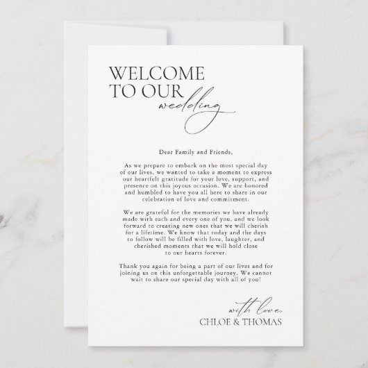 3 Jours Mariage Itinéraire Élégant Programme Moder (Devant)