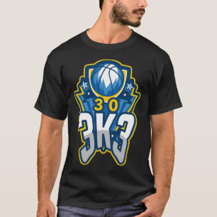 3 K 3 punt basketbalrecord 3000 drie pointers T-shirt
