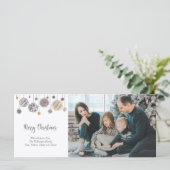 3 Kaart voor kerstmis met Ornamenten (Staand voorkant)