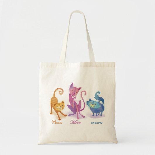 3 Katten Canvas tas (Voorkant)