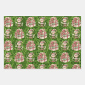 3 Kerst Elf Cadeaus Inpakpapier Vel (Voorkant 3)