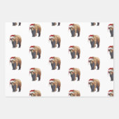 (3) kerstblad van honden en wilde dieren inpakpapier vel (Voorkant 2)