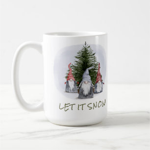 3 Kerstkabouters Laat het sneeuwen Koffiemok