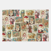 3 kerstkerstkerstkerstkerstkerstkaarten inpakpapier vel (Voorkant 3)