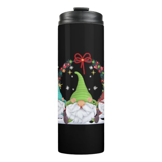 3 kerstknomes thermosbeker (Voorkant)