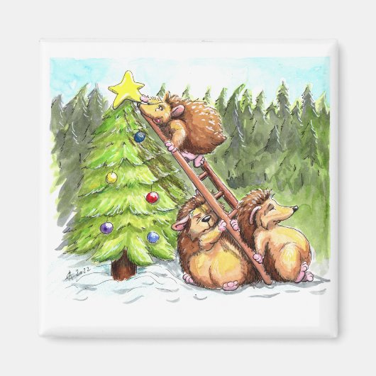 3 kerstkool magneet (Voorkant)