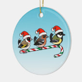 3 Kerstmis Zangvogels Keramisch Ornament (Links)
