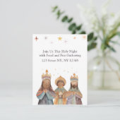 3 Kings Kerst Kaart of uitnodiging (Staand voorkant)