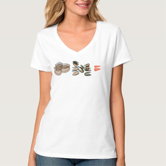 3 KLACHTEN 5 MUSSEL EN TINY CHUNK OF FISH T-Shirt (Voorkant)