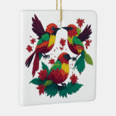 3 kleine Reggae vogels Keramisch Ornament (Rechts)