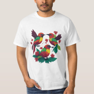 3 kleine Reggae vogels T-shirt