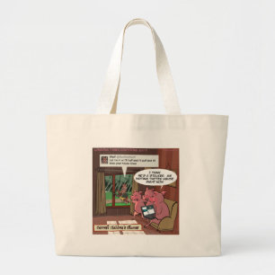 3 Kleine Sociale Media Slimme Varkens Grote Tote Bag