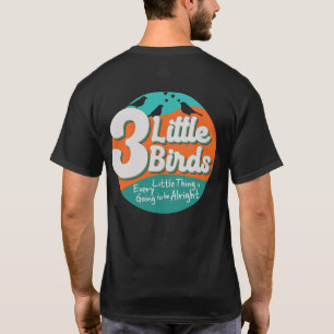3 kleine vogels reggae muziek t-shirt